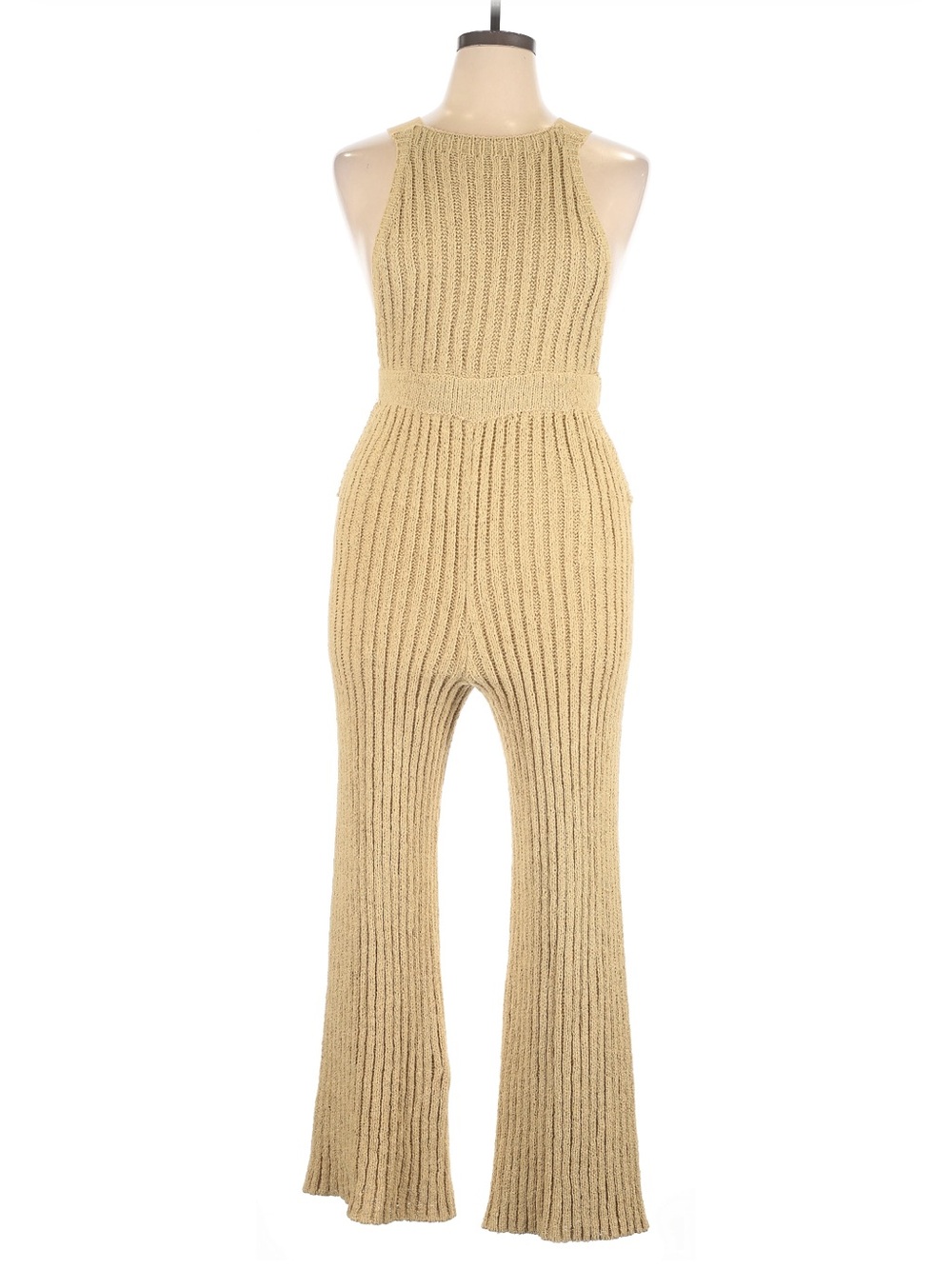 Free People FP Beach Ribbed Knit Overalls Jumpsuit